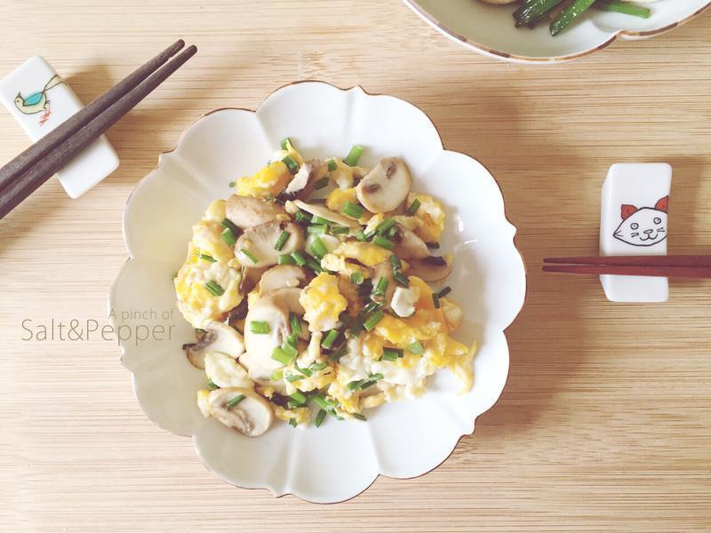 _ 韭花蘑菇炒蛋的做法