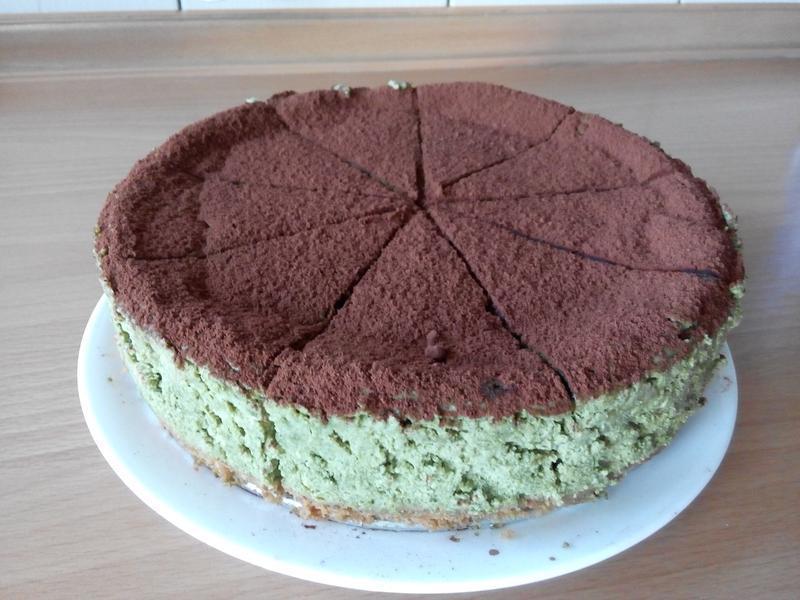 Rose~抹茶乳酪起司蛋糕 (8吋)的做法