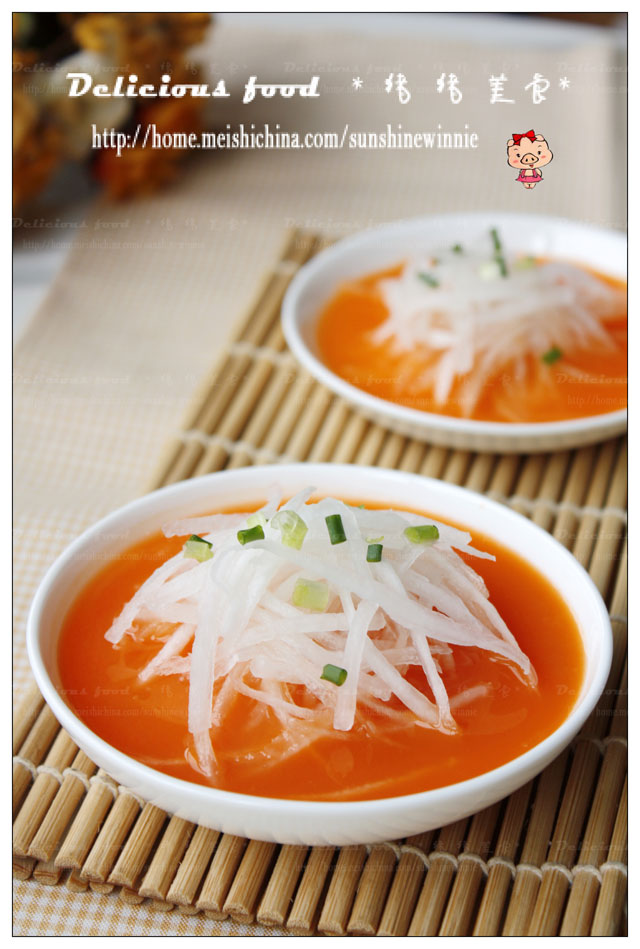 清淡、清爽、清丽-----醇汁萝卜丝的做法