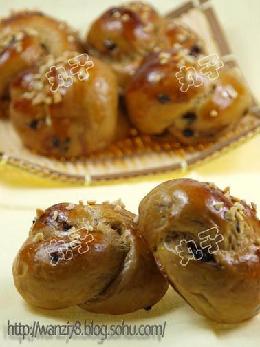 咖啡巧克力豆面包的做法