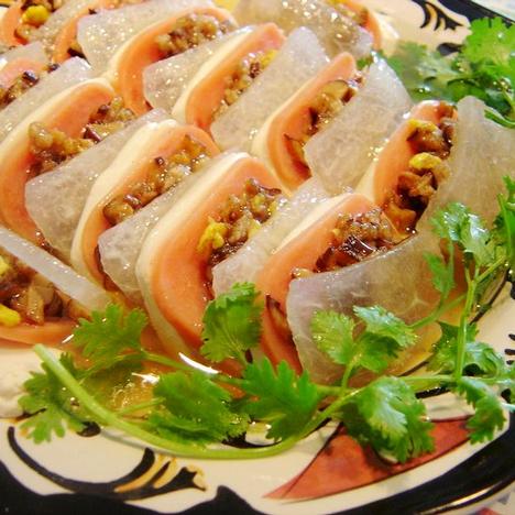 水晶白玉夹的做法