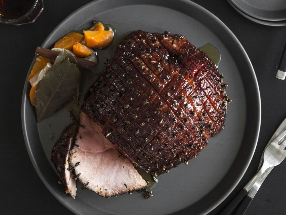 香橙蜜糖烧无骨火腿的做法