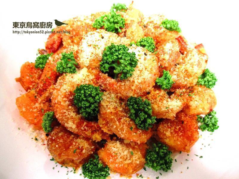 金沙起司虾的做法