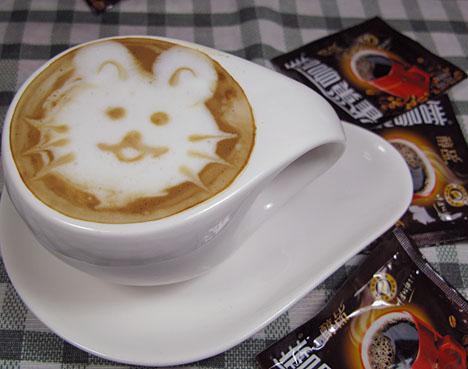 卡布基诺--速溶拉花的做法