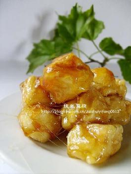 拔丝豆腐的做法