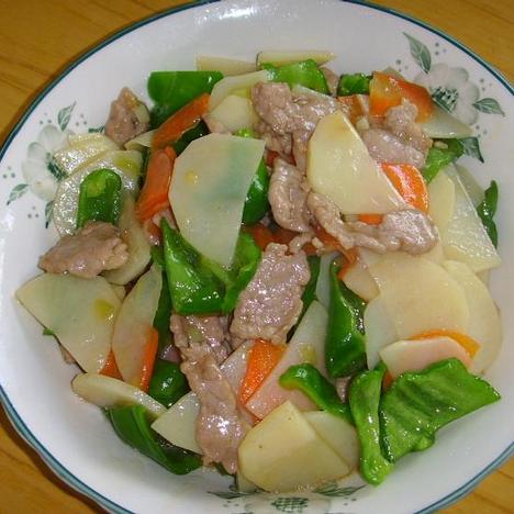 全家都爱吃的土豆肉片的做法