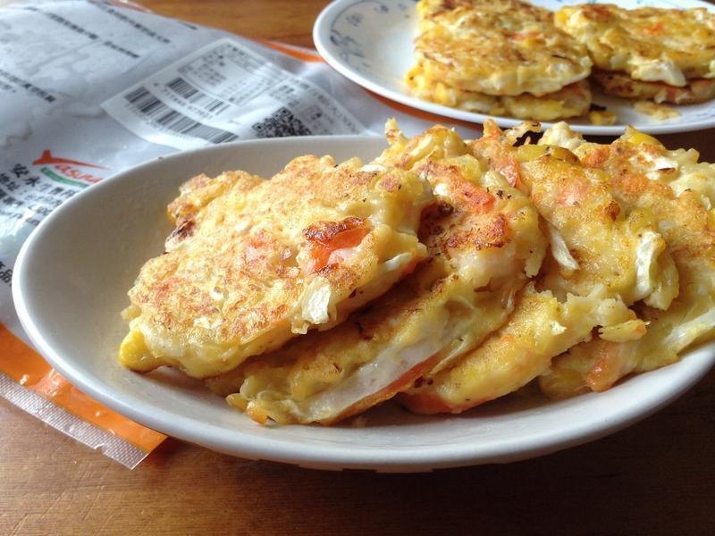 鲜虾地瓜煎饼的做法