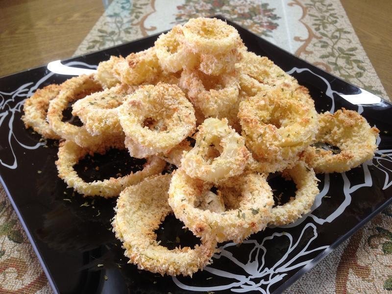 烤蒜味起司洋葱圈的做法