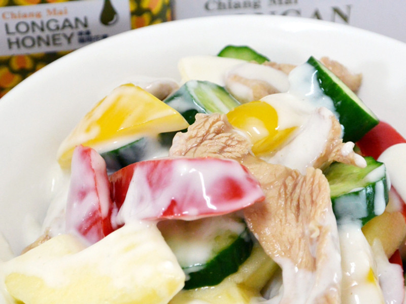 蜂蜜优格鸡肉沙拉的做法