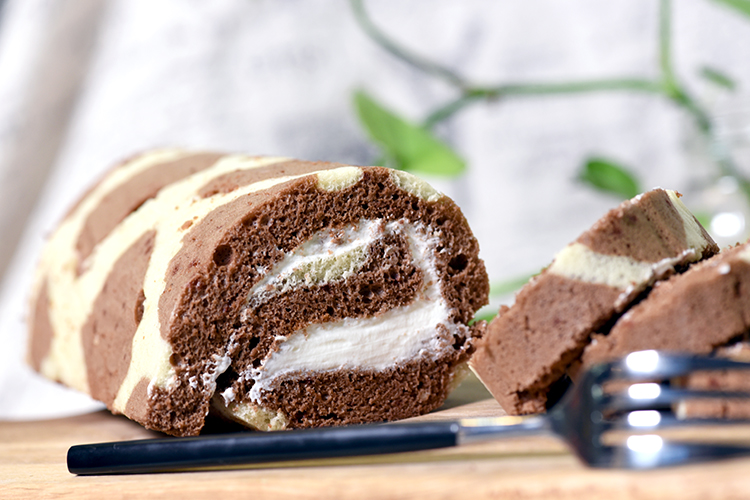 超萌长颈鹿斑纹蛋糕卷的做法