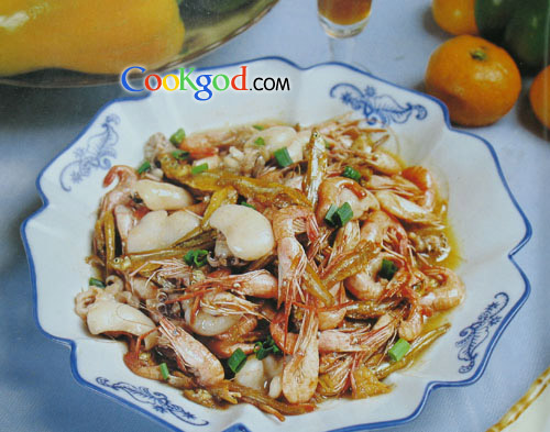 小鱼小虾焖海兔的做法