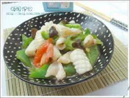 爆炒鱿鱼卷的做法