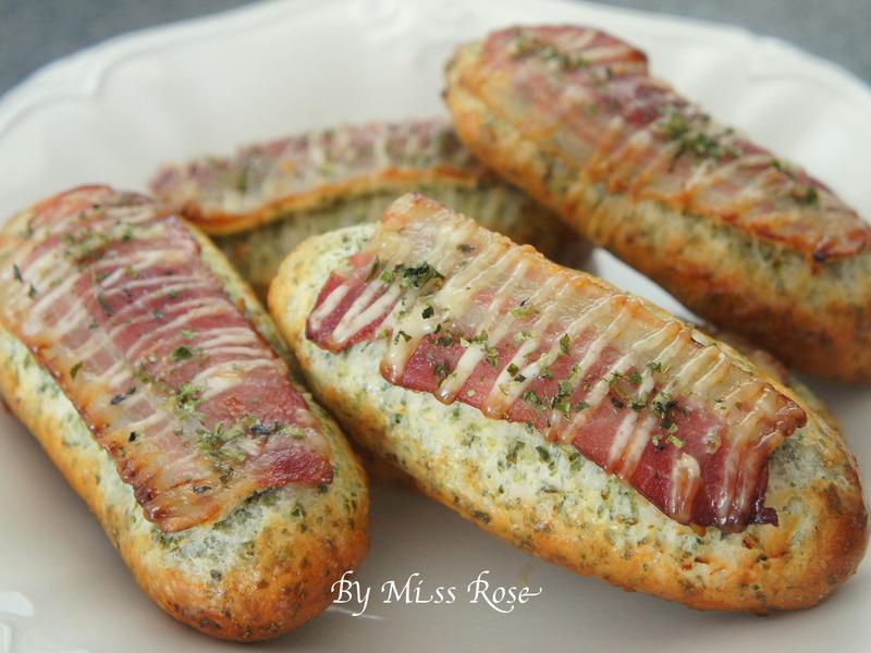 培根海苔面包的做法