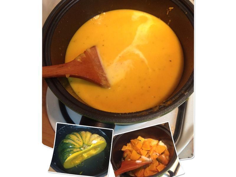 超简单迅速 味道又高级的南瓜浓汤的做法