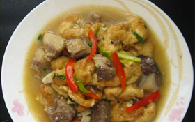 豆腐泡烧肉的做法