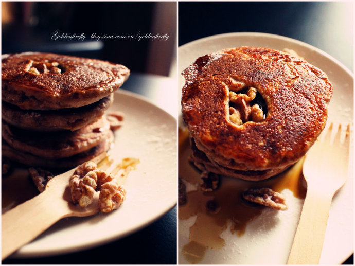 核桃燕麦松饼的做法