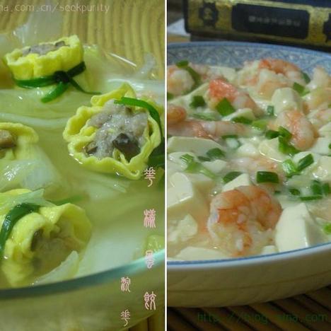 花样蛋饺虾仁豆腐的做法