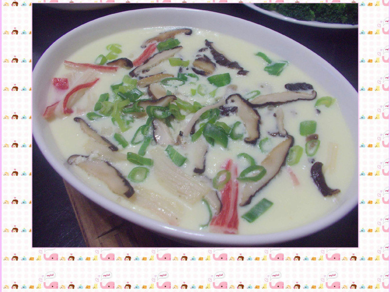 香菇葱花蒸蛋的做法