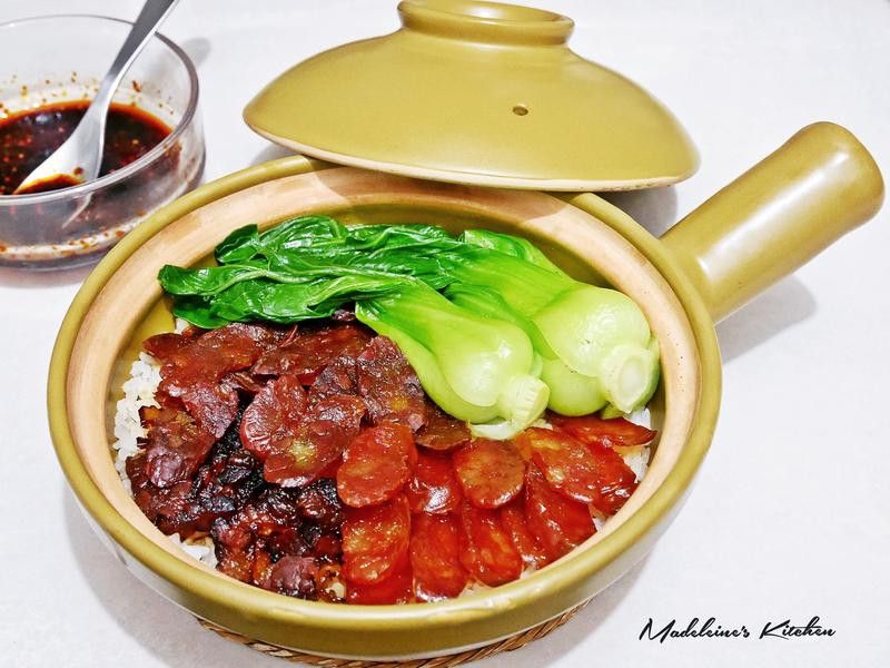 腊味砂锅煲仔饭的做法