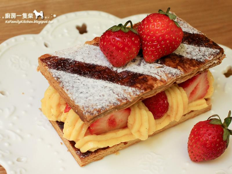 简易草莓千层派的做法