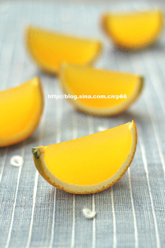 水晶橙子果冻——给孩子做健康弹牙的果冻的做法