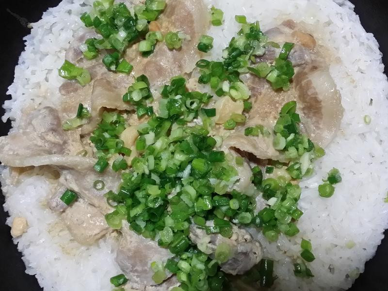 豆乳猪肉煲饭的做法
