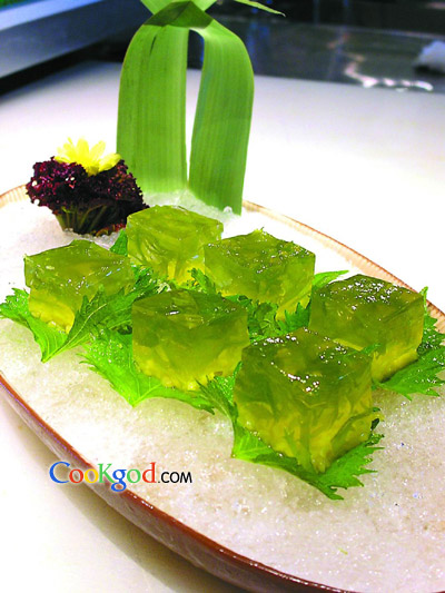 海带绿豆糕的做法