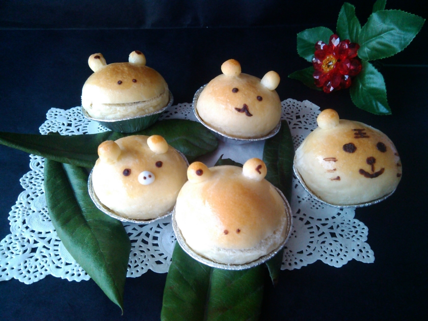 红豆卡通面包的做法