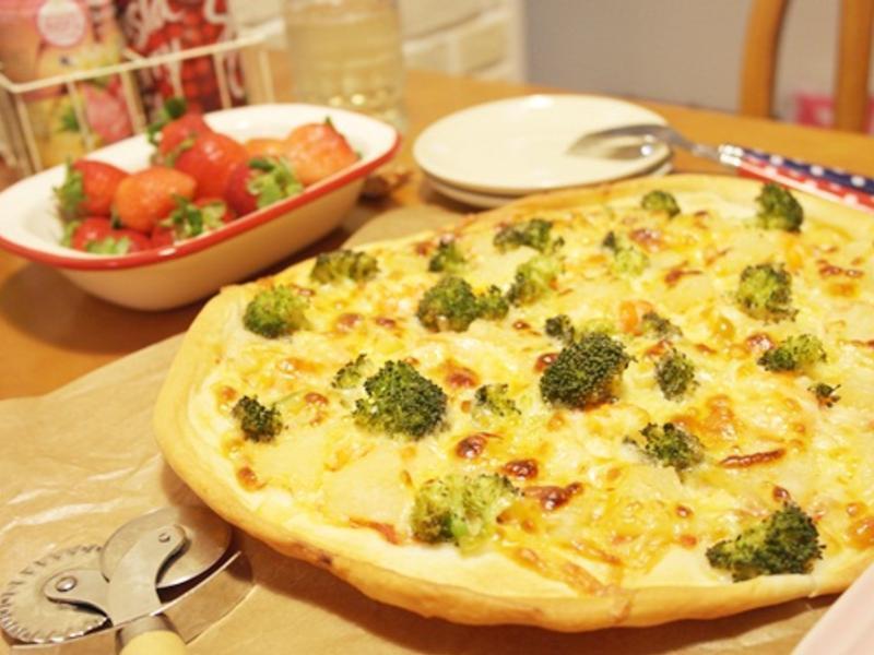 鲜虾凤梨披萨~~自己动手做简单好上手!!的做法