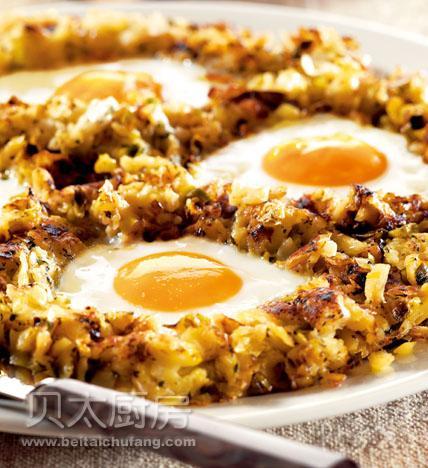 煎蛋土豆饼的做法