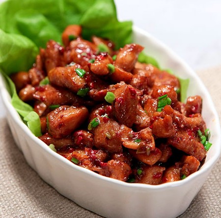 红糟溜鸡丁的做法