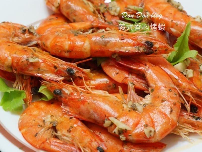 烤箱料理-义式香料烤虾的做法