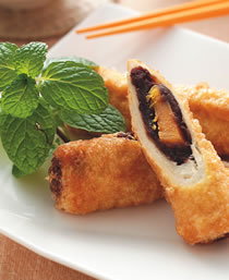 豆沙蛋黄卷的做法