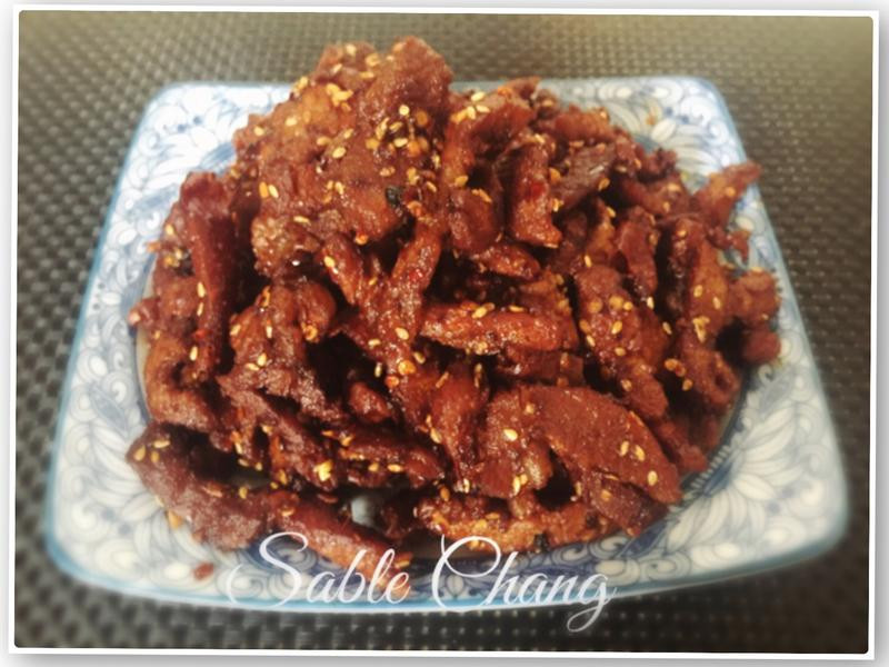 麻辣猪肉干的做法