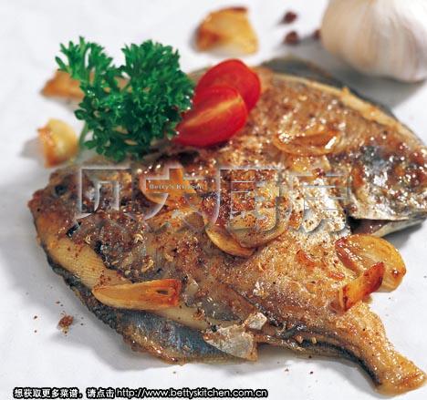 蒜煎平鱼的做法