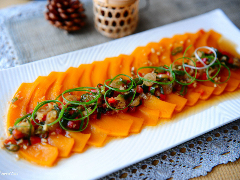 蒜香蒸南瓜的做法