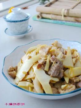 竹笋炒肉的做法