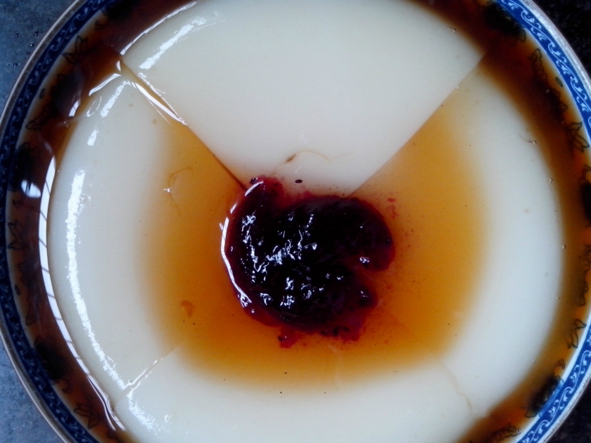蓝莓红糖凉糕的做法