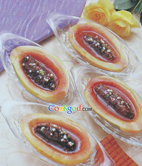 木瓜辽参的做法