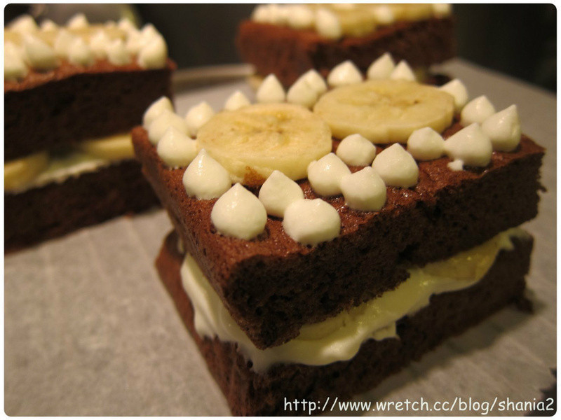 巧克力香蕉海绵蛋糕的做法