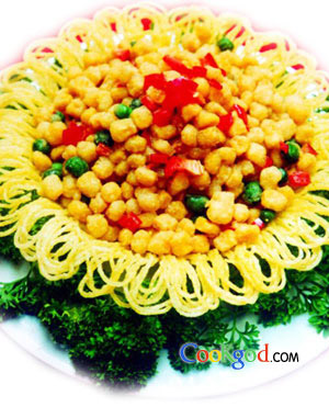 咸蛋黄脆玉米的做法