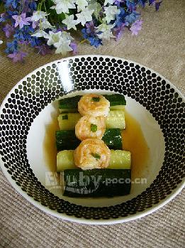 虾仁青瓜条的做法