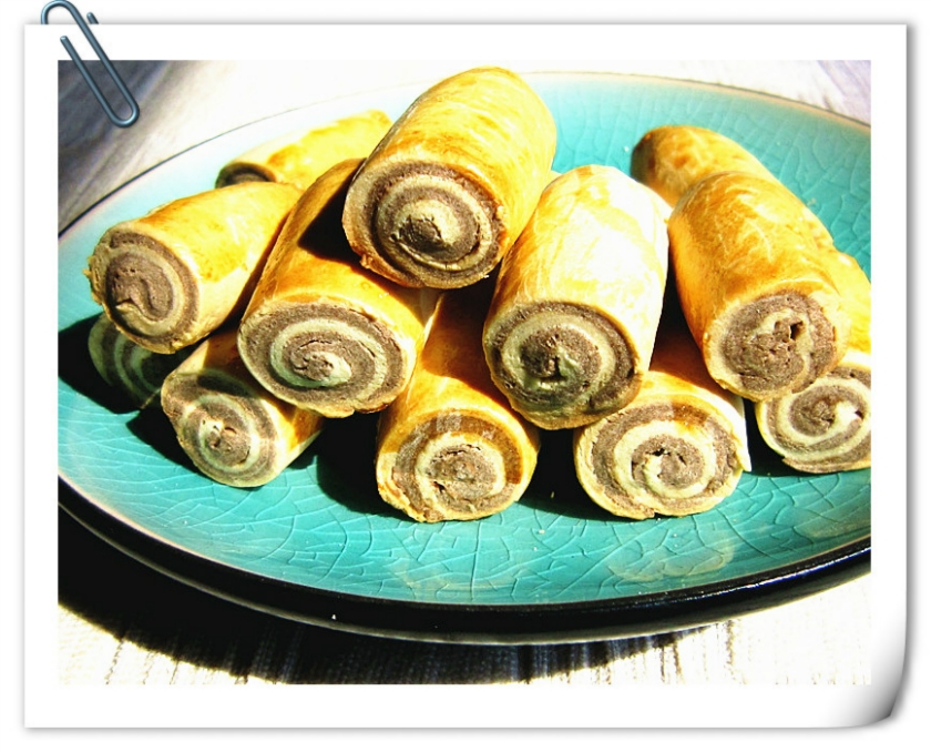 低糖少油的可可鸡蛋卷饼干的做法