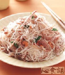 芋头肉丝炒米粉的做法