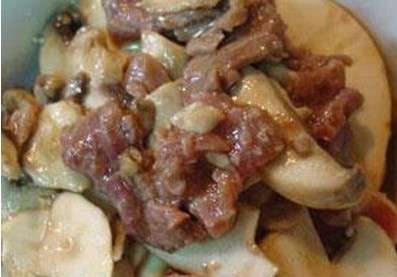肉片白蘑的做法