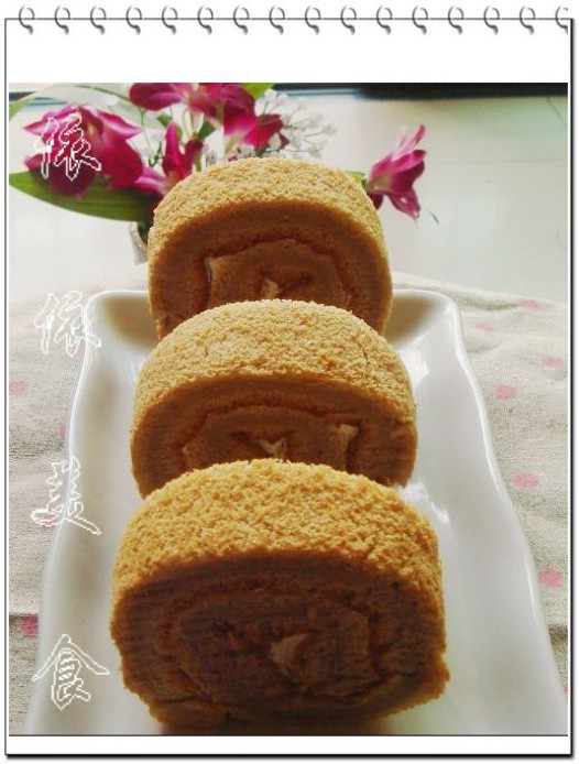 可可奶油蛋糕卷的做法