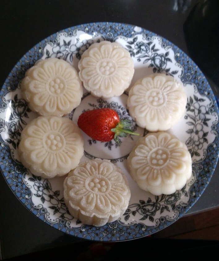 吊兰叶子--冰皮奶黄月饼的做法