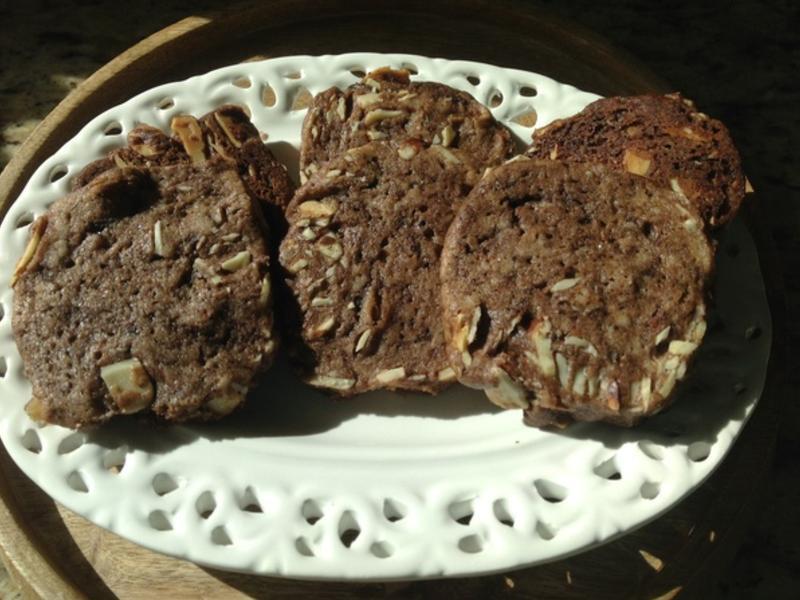 复古喜饼-手工巧克力杏仁饼干?!!!的做法