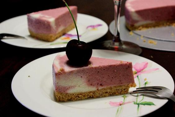 樱桃芝士蛋糕(免烤)的做法