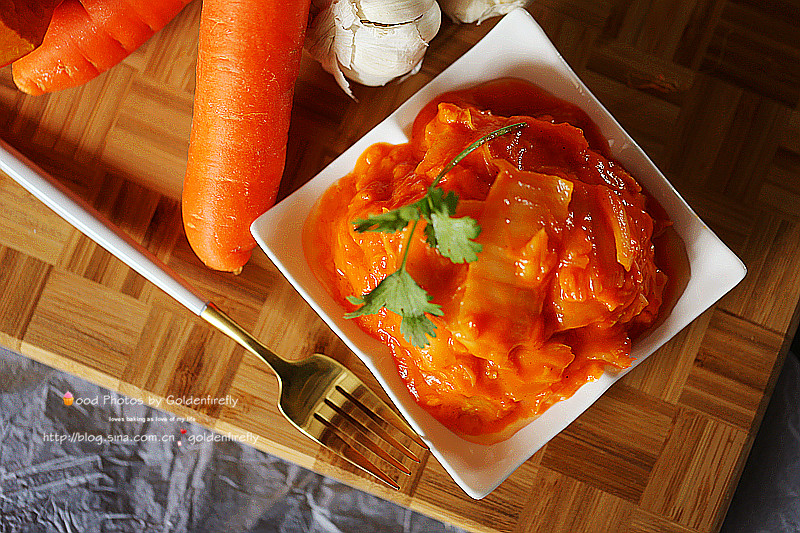 无油天然版蔬果黄金泡菜的做法